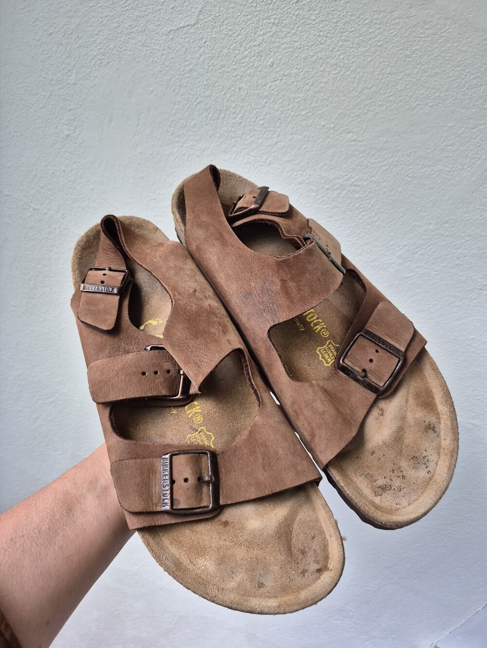 Birkenstock Milano Leather Sandals Size 43